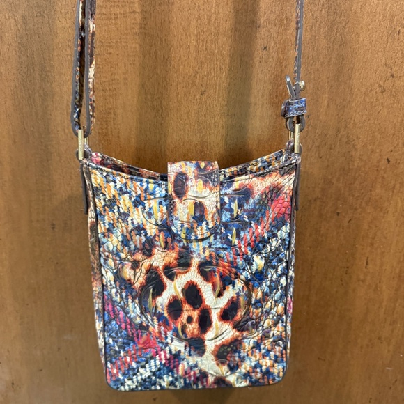 Brahmin Crossbody • Multi-Color Embossed Leather - Picture 2 of 3
